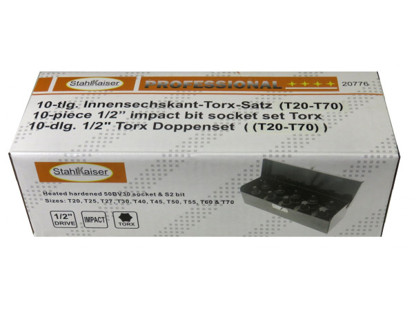 Kracht torx dop set 1/2'' 10 dlg – kavel bij XL Auctions