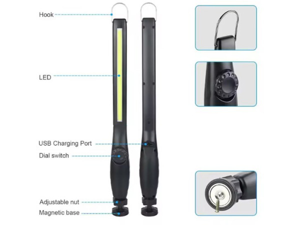 TLVX LED Werklamp XL Oplaadbaar – foto 6 – kavel bij XL Auctions