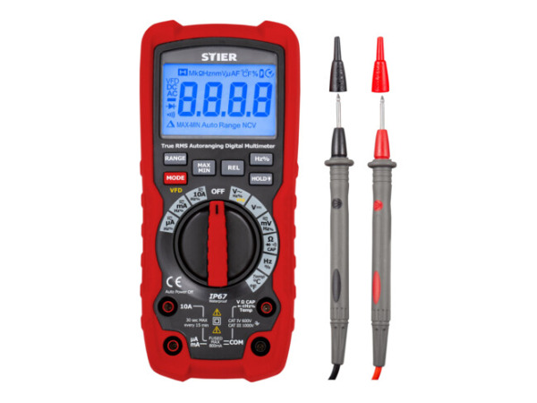 STIER professional digital multimeter 0.01mV - 1000V AC/DC – kavel bij XL Auctions