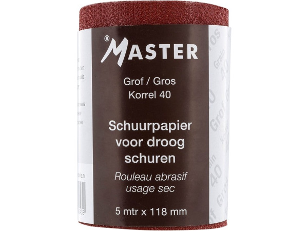 5x Master Schuurpapier Op Rol Korrel 40 – kavel bij XL Auctions