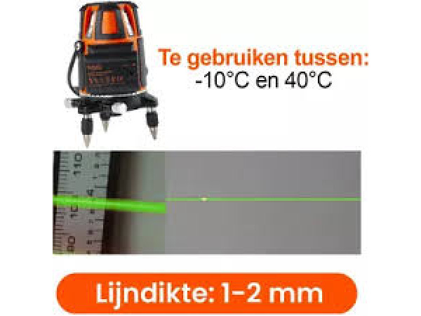 Bouwlaser met statief op accu – foto 3 – kavel bij XL Auctions