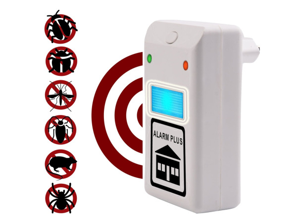 3x Ultrasoon ongediertealarm met infraroodsensor 230volt – foto 4 – kavel bij XL Auctions