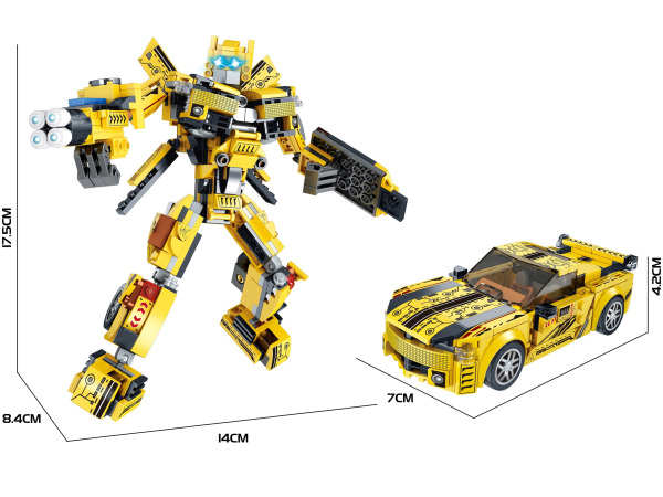 2in1 super warrior/car bouwstenenset – foto 2 – kavel bij XL Auctions