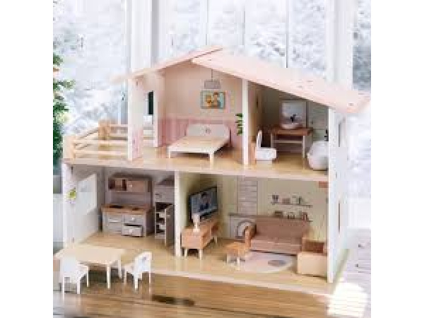 Houten poppenspeelhuisje – foto 4 – kavel bij XL Auctions