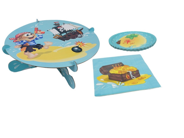 10x Taartplateau en borden voor kinderfeestjes – foto 2 – kavel bij XL Auctions