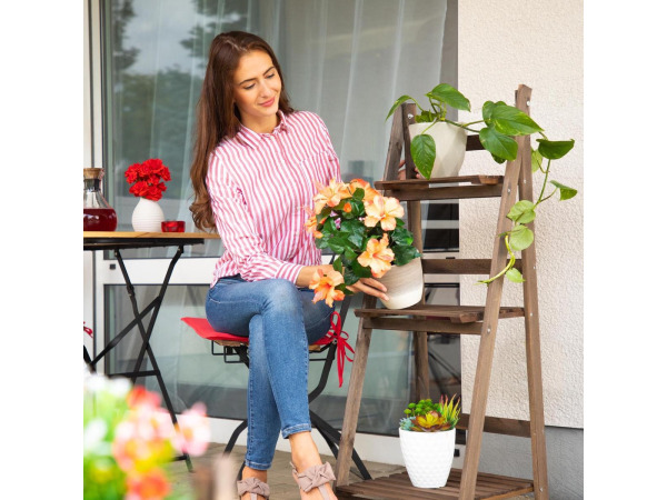 Decoratieve houten plantentrap – foto 3 – kavel bij XL Auctions