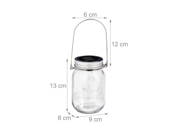 Set of 2 LED Solar Mason Jars – foto 2 – kavel bij XL Auctions