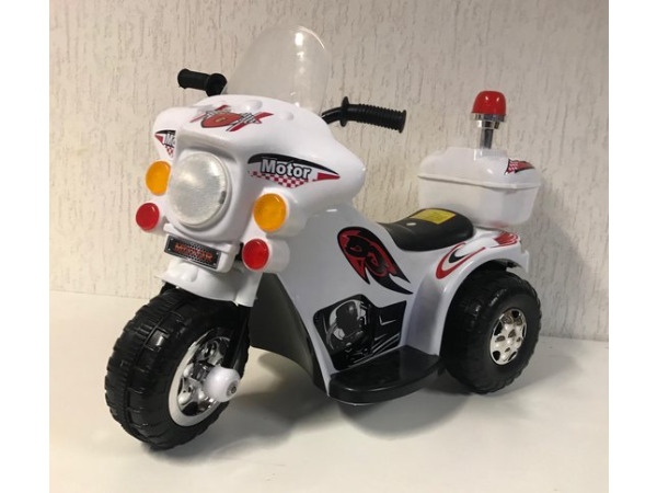Accu scooter politie met licht en geluid – foto 4 – kavel bij XL Auctions