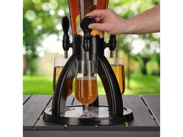 Feestelijke bier/drankentoren met 3 taps 4 liter – foto 2 – kavel bij XL Auctions