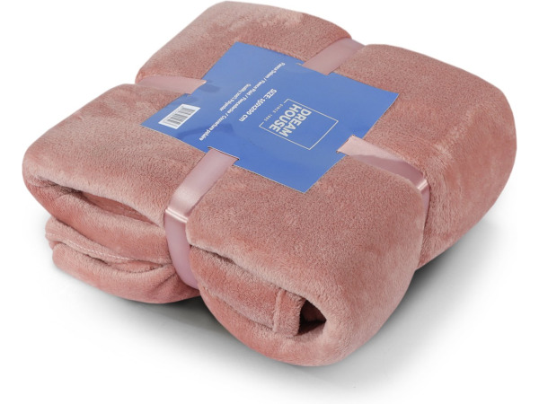 Fleece deken roze 150x200cm – foto 3 – kavel bij XL Auctions