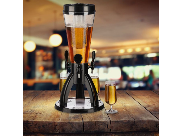 Feestelijke bier/drankentoren met 3 taps 4 liter – foto 4 – kavel bij XL Auctions