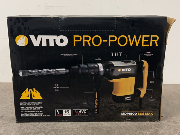 Vito hamerboor 1500W SDS-Max Pro-Power – foto 2 – kavel bij XL Auctions