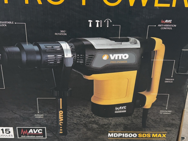 Vito hamerboor 1500W SDS-Max Pro-Power – foto 3 – kavel bij XL Auctions
