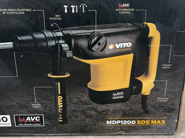 Vito hamerboor 1200W SDS-Max Pro-Power – foto 3 – kavel bij XL Auctions