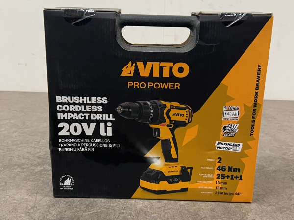 Vito accu schroef-/klopboormachine 20V Pro-Power – foto 2 – kavel bij XL Auctions