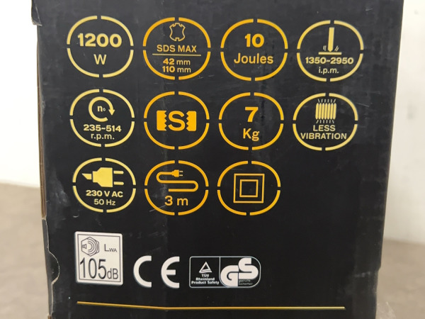 Vito hamerboor 1200W SDS-Max Pro-Power – foto 5 – kavel bij XL Auctions