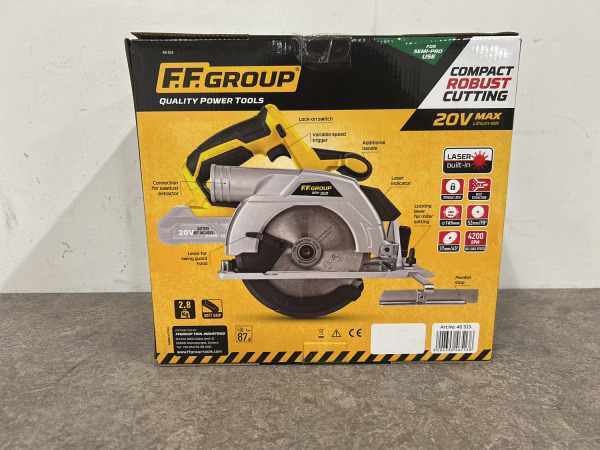 FF Group accu cirkelzaag 20V Plus body CCS 165-BL – foto 6 – kavel bij XL Auctions
