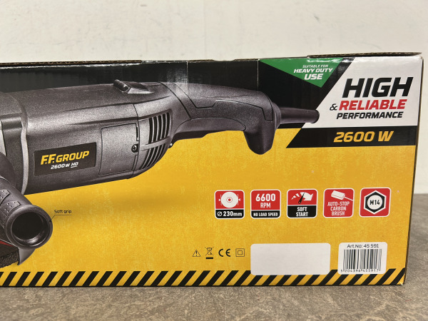 FF Group haakse slijper 2600W AG 230/2600S HD – foto 8 – kavel bij XL Auctions