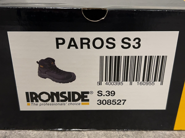 Ironside veiligheidsschoen maat 39 S3 Paros – foto 6 – kavel bij XL Auctions