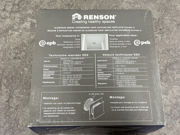Renson afvoerrooster XD2 grijs – foto 2 – kavel bij XL Auctions