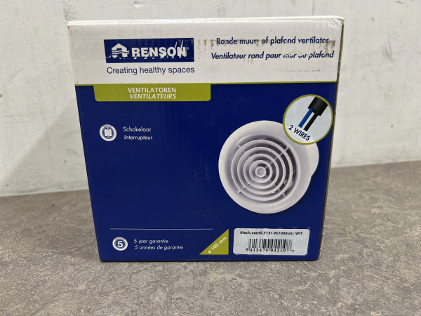 Renson ventilator ø100mm wit – foto 2 – kavel bij XL Auctions