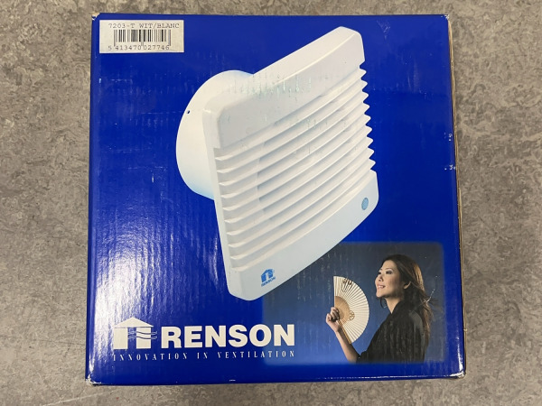 2x Renson rechthoekige ventilator met timer Ø150mm wit – foto 5 – kavel bij XL Auctions