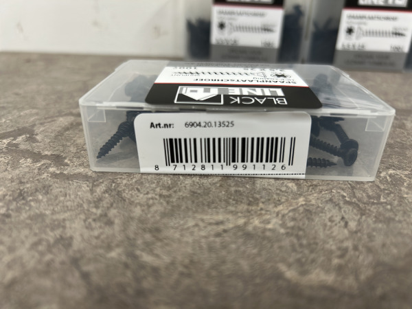 Blackline spaanplaatschroef zwart met snijpunt set 44-delig – foto 5 – kavel bij XL Auctions