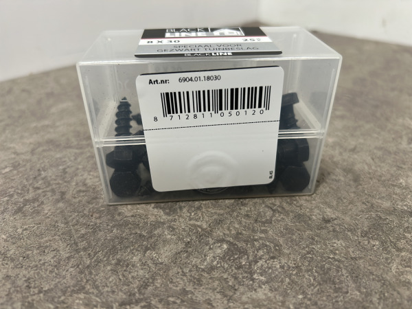 Blackline houtdraadbouten ø6-8mm zwart set 24-delig – foto 4 – kavel bij XL Auctions