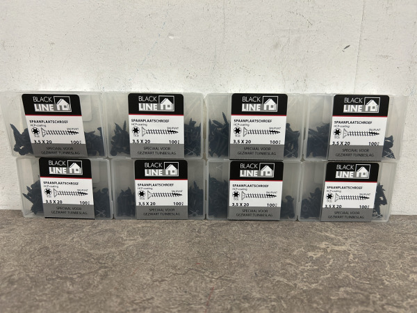Blackline spaanplaatschroef zwart met snijpunt set 44-delig – foto 10 – kavel bij XL Auctions