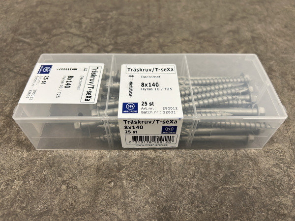 24x Ahlgrens houtschroeven verzinkt ø8,0x140mm 25-pack – kavel bij XL Auctions