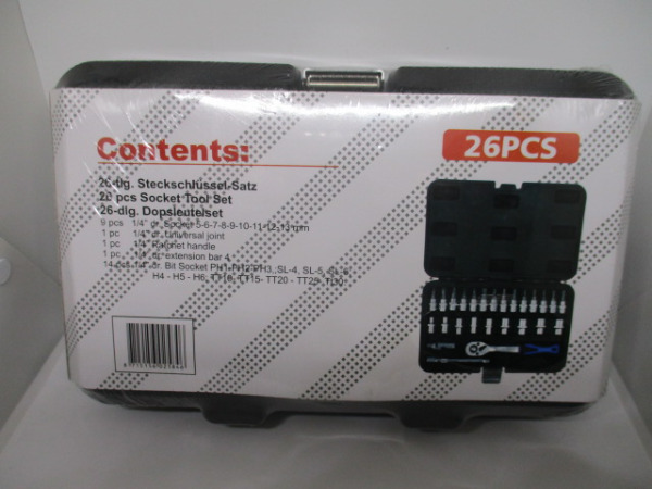 26-dlg. doppendoos 1/4" – foto 4 – kavel bij XL Auctions