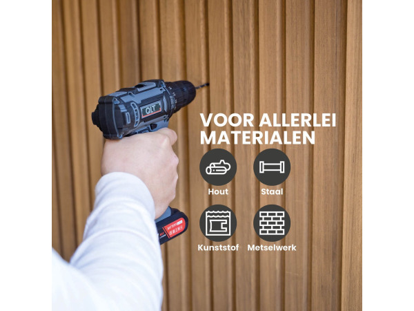 QLT Boormachine 21V 1500mA + 6 boren – foto 9 – kavel bij XL Auctions