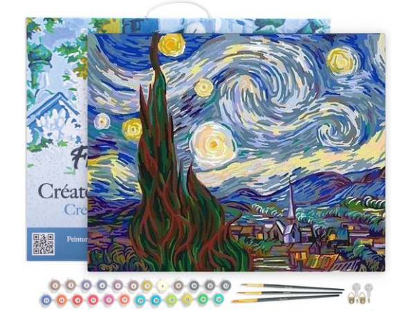 Figured'Art Schilderen op Nummer - Van Gogh Sterrennacht – foto 2 – kavel bij XL Auctions