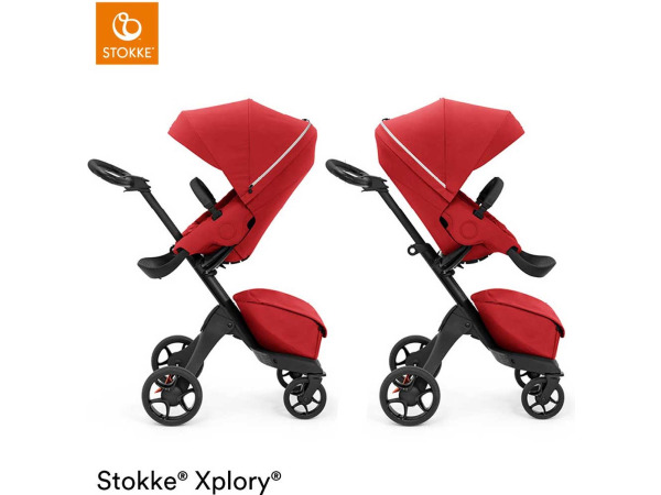 Stokke XPLORY X Ruby Red - Luxe kinderwagen – foto 5 – kavel bij XL Auctions