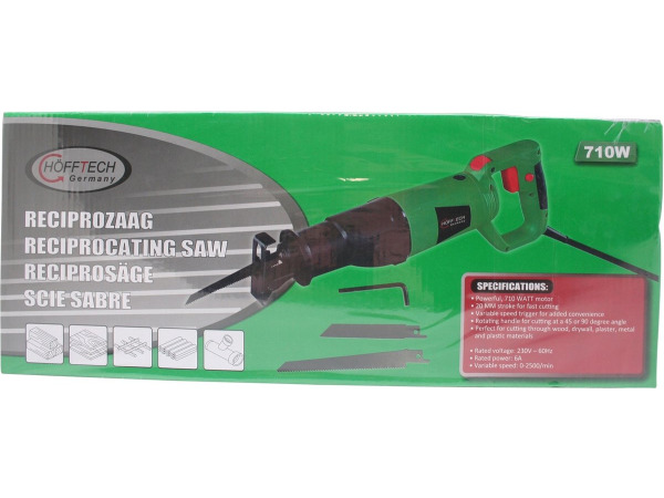 Hofftech Reciprozaag - 710Watt - 115mm - Draaibaar handvat – foto 11 – kavel bij XL Auctions