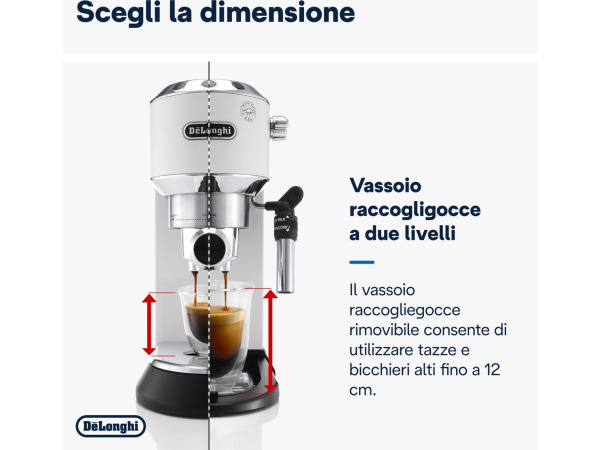 De'Longhi Dedica Style EC685.W - Pistonmachine – foto 5 – kavel bij XL Auctions