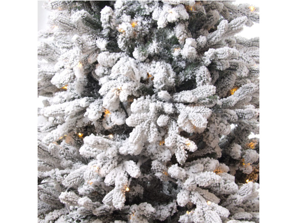 Luxe kunstkerstboom Djill Pine 240cm LED+SNEEUW - NIEUW – foto 2 – kavel bij XL Auctions