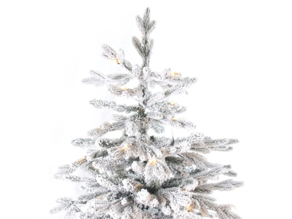 Luxe kunstkerstboom Djill Pine 240cm LED+SNEEUW - NIEUW – foto 3 – kavel bij XL Auctions