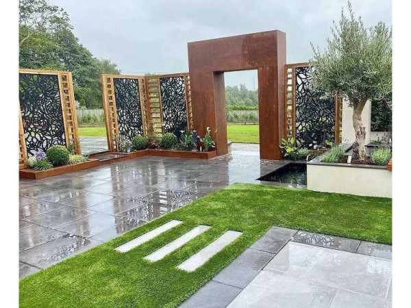 3x Composiet terrasscherm "Bloom" 180x90cm – foto 3 – kavel bij XL Auctions