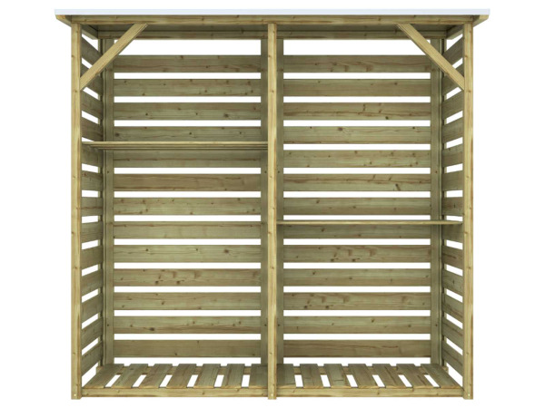 Hillhout "Twin" haardhoutberging 176x60x190cm – foto 2 – kavel bij XL Auctions