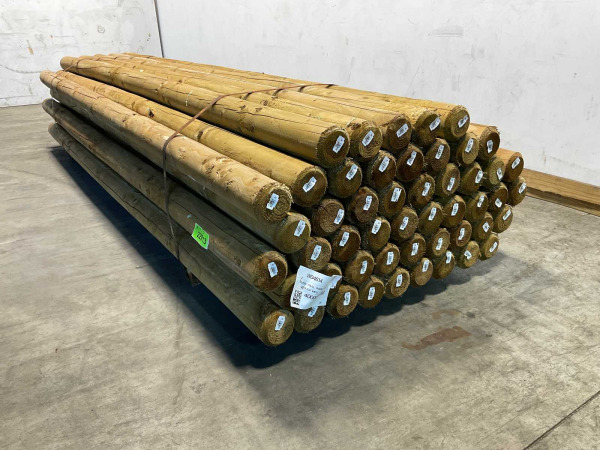50x Paal rond gefreesd 1 zijde gekroond ø10x300cm – foto 6 – kavel bij XL Auctions