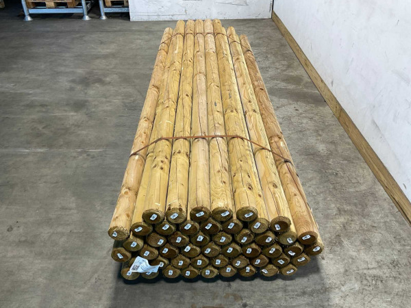 50x Paal rond gefreesd 1 zijde gekroond ø10x300cm – foto 7 – kavel bij XL Auctions