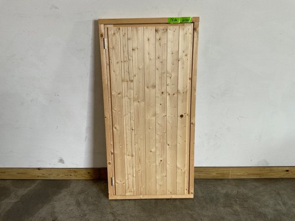 10x Vuren dichte deur met kozijn 76x154 cm – kavel bij XL Auctions