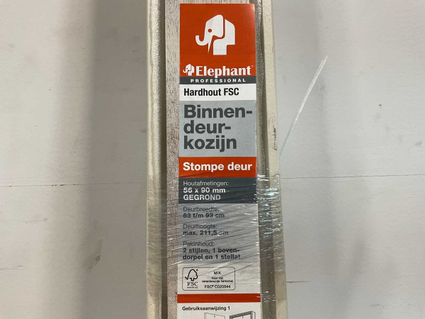 10x Hardhouten binnendeurkozijn stompe deur - 211,5x93cm – foto 2 – kavel bij XL Auctions