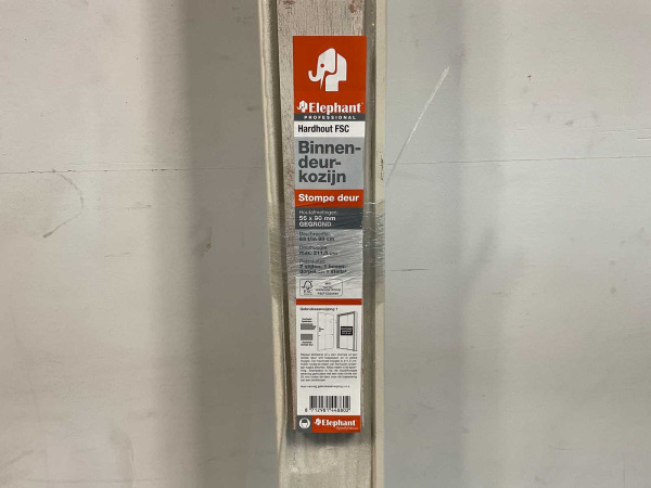 10x Hardhouten binnendeurkozijn stompe deur - 211,5x93cm – foto 5 – kavel bij XL Auctions