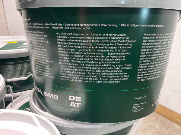 20x Matte muur-en plafondverf - 11 liter - wit – foto 6 – kavel bij XL Auctions