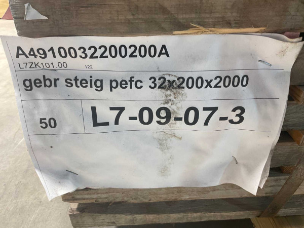 50x Steigerplank gebruikt 200x20x3,2cm – foto 2 – kavel bij XL Auctions