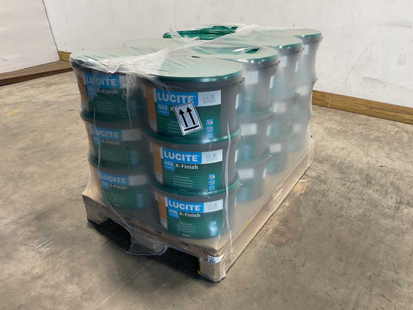 16x Matte muur-en plafondverf - 12 liter - wit RAL 9003 – foto 4 – kavel bij XL Auctions