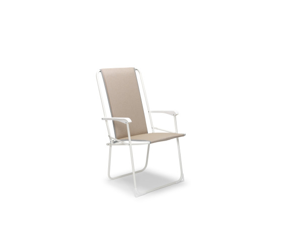 10x Chiemsee folding chair High Backrest Beige