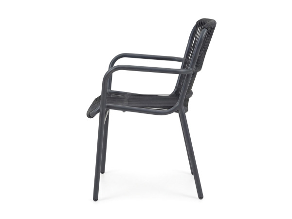 2x Fellow Outdoor Garden Chair Anthracite – foto 4 – kavel bij XL Auctions